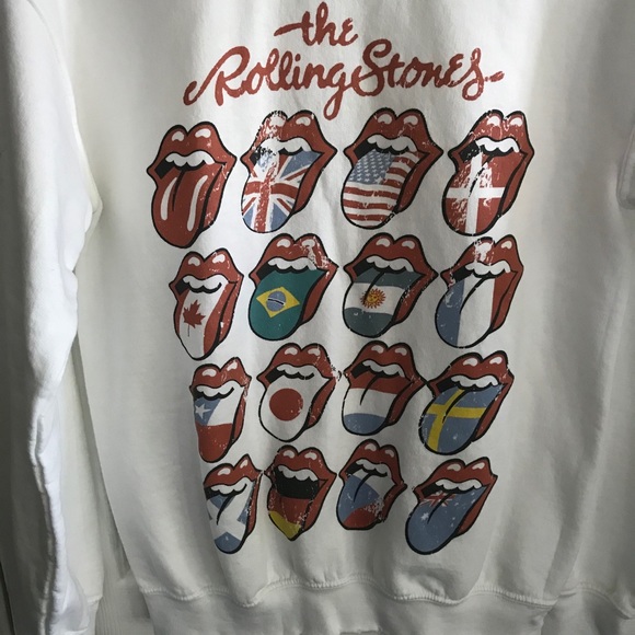 Rolling Stones Distressed Crewneck Sweatshirt - Picture 3 of 5